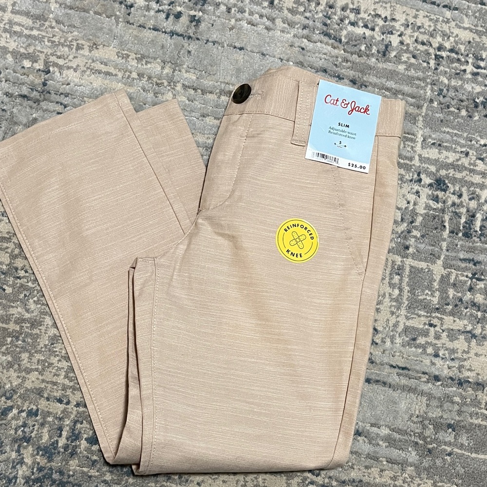 NWT Boys Light Tan Chinos
